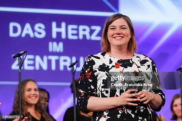 Katharina Fegebank attends the 'Das Herz im Zentrum' Charity Gala on June 9, 2016 in Hamburg, Germany.