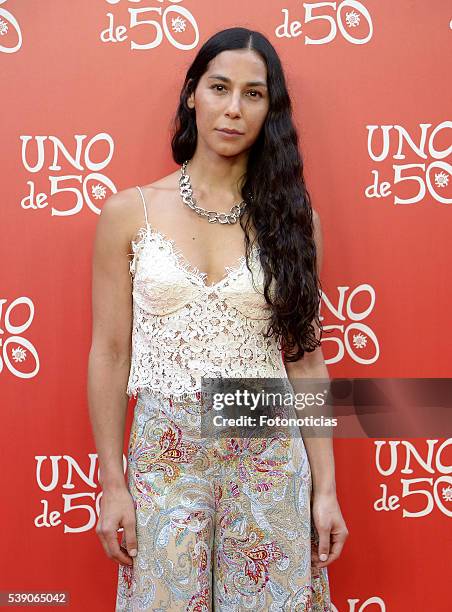 Katy Sainz attends 'Uno de 50' 20th anniversary party at Palacio de Saldana on June 9, 2016 in Madrid, Spain.