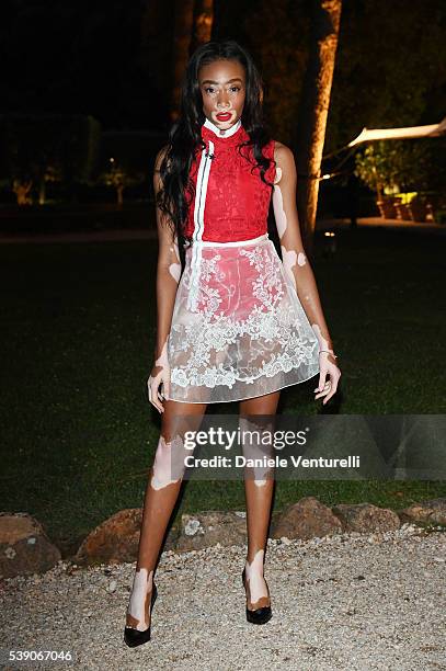 Winnie Harlow attends McKim Medal Gala In Rome at Villa Aurelia on June 9, 2016 in Rome, Italy.