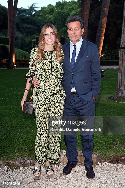 Virginia Valsecchi and Pietro Valsecchi attend McKim Medal Gala In Rome at Villa Aurelia on June 9, 2016 in Rome, Italy.
