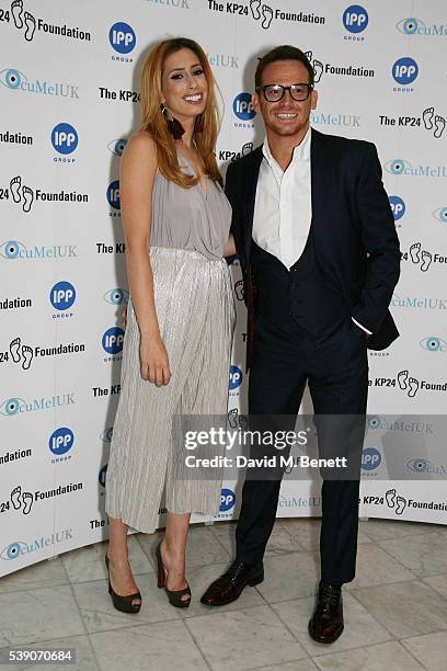 Stacey Solomon and Joe Swash attend the KP24 Foundation Charity Gala Dinner at The Waldorf Hilton Hotel on June 9, 2016 in London, England.