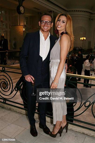 Joe Swash and Stacey Solomon attend the KP24 Foundation Charity Gala Dinner at The Waldorf Hilton Hotel on June 9, 2016 in London, England.