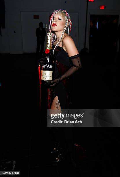 Model Brooke Candy attends Moet & Chandon's toast to the amfAR Inspiration Gala In New York City on June 8, 2016 in New York City.