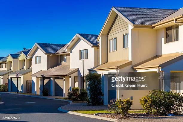 General view of properties at North Lakes on June 10, 2016 in Brisbane, Australia. Economic forecasts suggest Brisbane is on track to overtake...