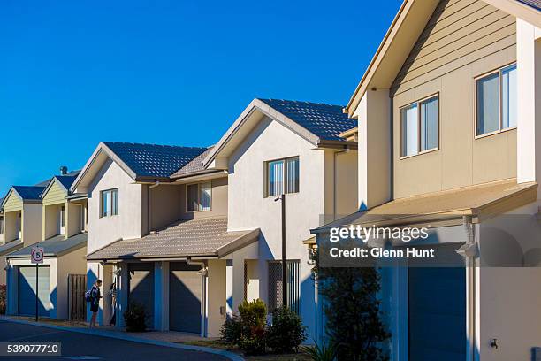 General view of properties at North Lakes on June 10, 2016 in Brisbane, Australia. Economic forecasts suggest Brisbane is on track to overtake...