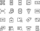 Line QR Code Icons