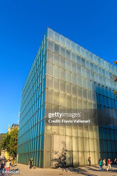 bregenz, kunsthaus bregenz (kub) - austria - bregenz stock pictures, royalty-free photos & images