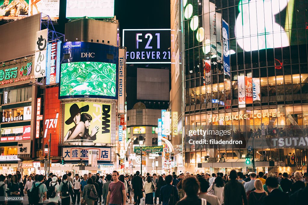 Carrefour de Shibuya à Tokyo