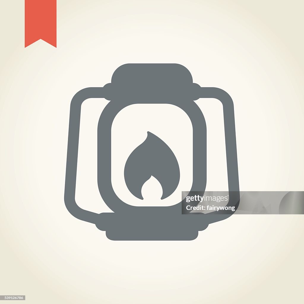 Kerosene lamp icon