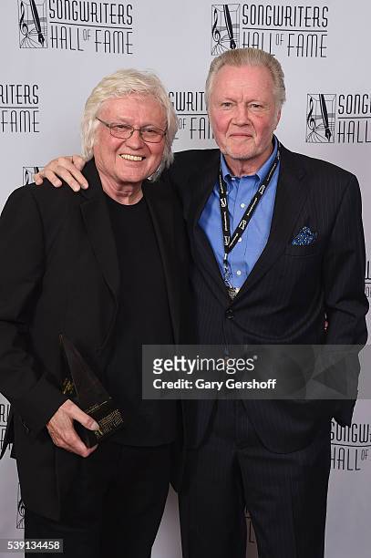 Chip Taylor and Jon Voight attend Songwriters Hall Of Fame 47th Annual Induction And Awards at Marriott Marquis Hotel on June 9, 2016 in New York...