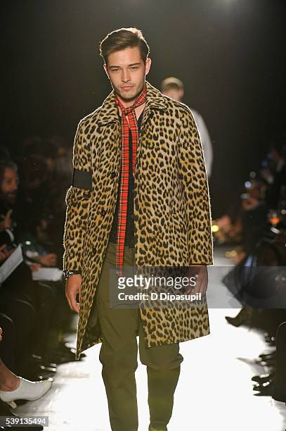 Francisco Lachowski walks the runway during the 7th Annual amfAR Inspiration Gala at Skylight at Moynihan Station on June 9, 2016 in New York City.