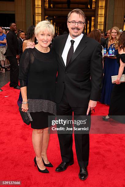 Holly Rice and producer Vince Gilligan attend the 44th AFI Life Achievement Award Gala Tribute honoring John Williams in partnership with FIJI Water...