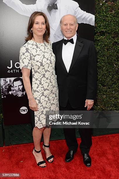 Lucasfilm President Kathleen Kennedy and producer Frank Marshall attend American Film Institutes 44th Life Achievement Award Gala Tribute to John...