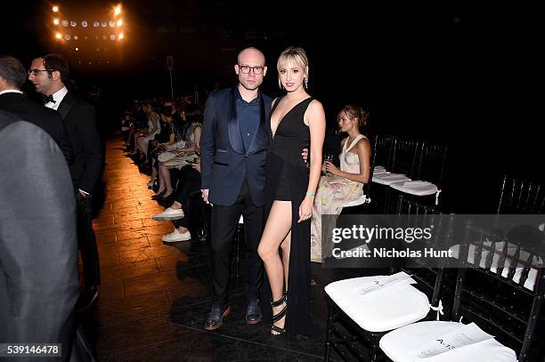 Shane Kidd and Jazmin Grace Grimaldi attend the 7th Annual amfAR Inspiration Gala at Skylight at Moynihan Station on June 9, 2016 in New York City.