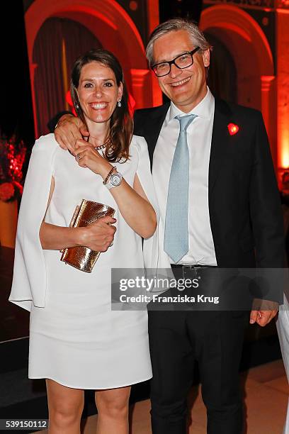 Dorit Otto and Alexander Otto attend the 'Das Herz im Zentrum' Charity Gala on June 9, 2016 in Hamburg, Germany.