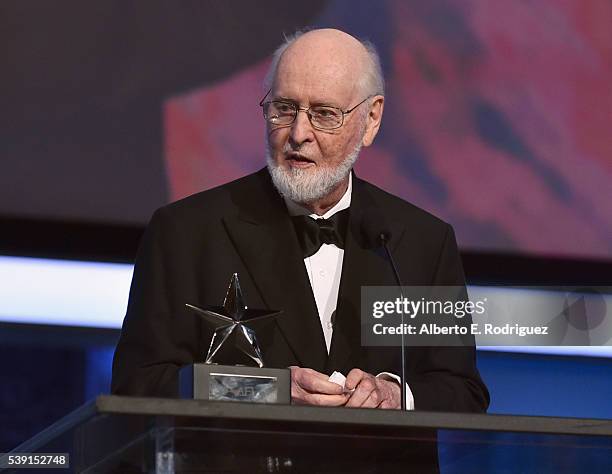 Honoree John Williams accepts the AFI Life Achievement Award onstage during American Film Institutes 44th Life Achievement Award Gala Tribute show...