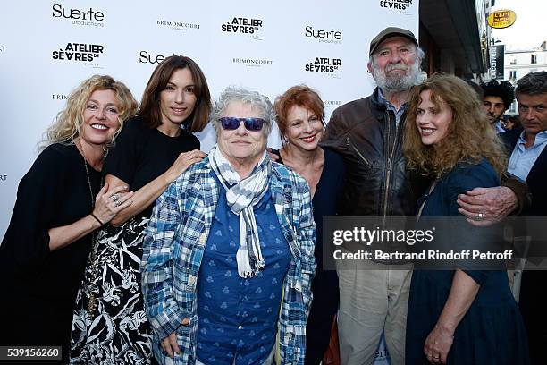 Actress and Photographer Stephanie Murat, actress Aure Atika, Director Josee Dayan, Agathe Natanson, actor Jean-Pierre Marielle and actress Florence...