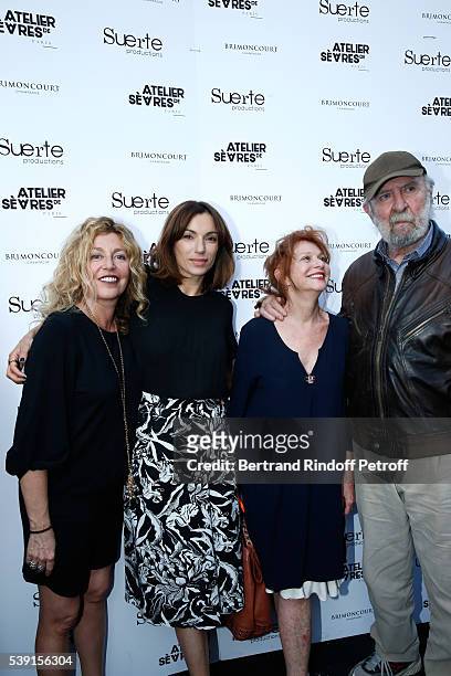Actress and Photographer Stephanie Murat, actress Aure Atika, Director Josee Dayan, Agathe Natanson and her husband actor Jean-Pierre Marielle attend...