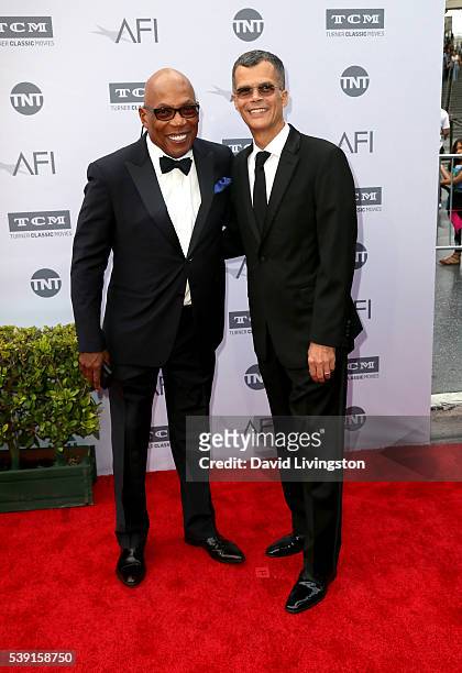 Director Paris Barclay and Christopher Mason attend American Film Institute's 44th Life Achievement Award Gala Tribute to John Williams at Dolby...