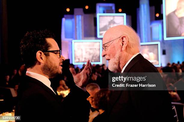 Director J.J. Abrams and AFI Lifetime Achievement Award recipient John Williams attend the American Film Institutes 44th Life Achievement Award Gala...