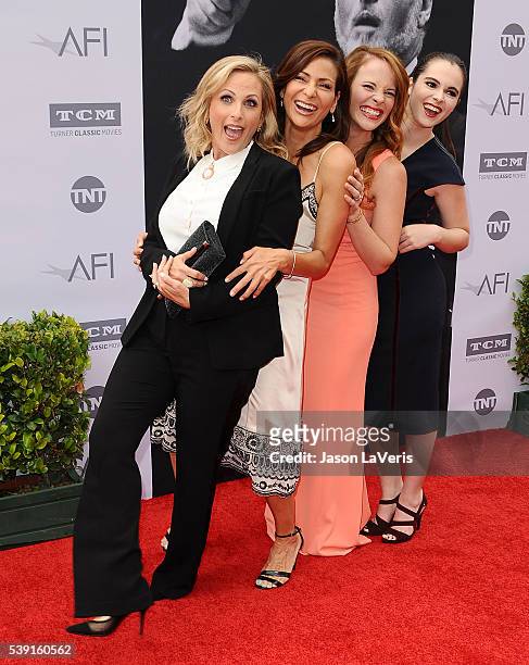 Actresses Marlee Matlin, Constance Marie, Katie Leclerc and Vanessa Marano attend the 44th AFI Life Achievement Awards gala tribute at Dolby Theatre...
