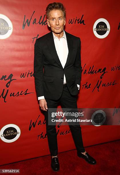 Fashion designer Calvin Klein attends Pat Cleveland "Walking With The Muses" Book Release Party at The Jane Hotel on June 9, 2016 in New York City.