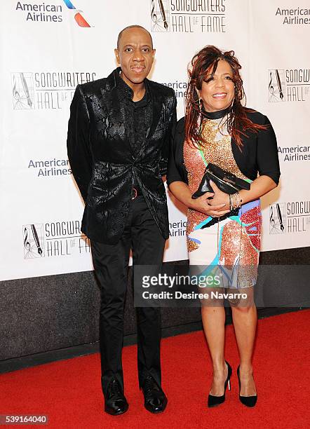 Freddie Jackson and Valerie Simpson attend the 47th Annual Songwriters Hall Of Fame Induction And Awards Gala at The New York Marriott Marquis on...