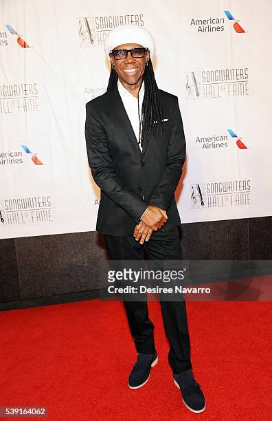 Nile Rodgers attends the 47th Annual Songwriters Hall Of Fame Induction And Awards Gala at The New York Marriott Marquis on June 9, 2016 in New York...
