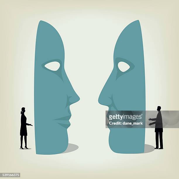 negotiation - mask disguise stock illustrations