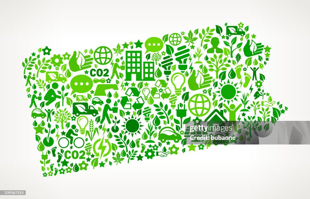 Pennsylvania State Environmental Conservation and Nature interface icon Pattern