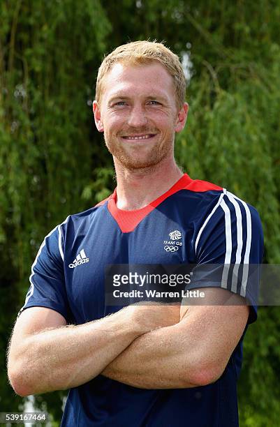 Portrait of Alex Gregory of Great Britain Rowing team after the announcement of Rowing athletes named in Team GB for the Rio 2016 Olympic Games at on...