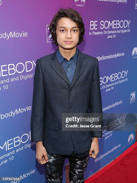 Actor Rio Mangini arrives for a special screening of "Be Somebody" at Arclight Cinemas on June 9, 2016 in Hollywood, California. The Film arrives in...