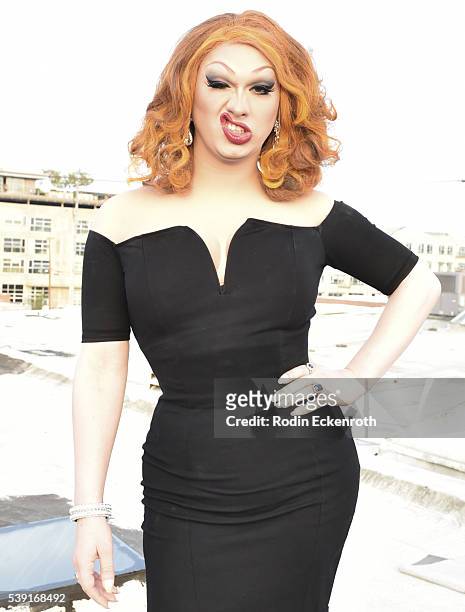 Drag queen Jinkx Monsoon poses for portrait during the opening of PEG: The Store + PEG Records Artist Showcase at Arts District Co-op on June 9, 2016...