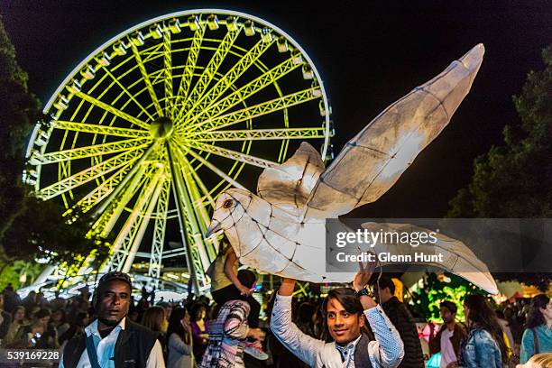 The Luminous Lantern Parade on June 10, 2016 in Brisbane, Australia. The annual parade is aimed at promoting multiculturalism and welcome new...