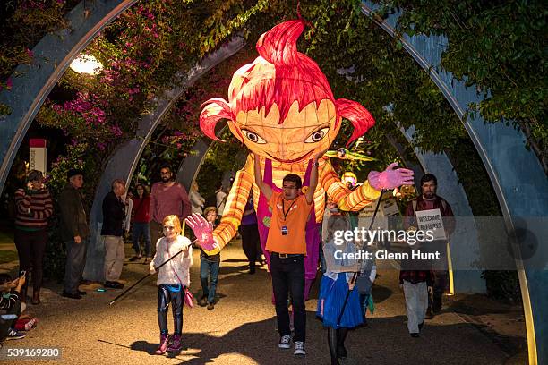 The Luminous Lantern Parade on June 10, 2016 in Brisbane, Australia. The annual parade is aimed at promoting multiculturalism and welcome new...