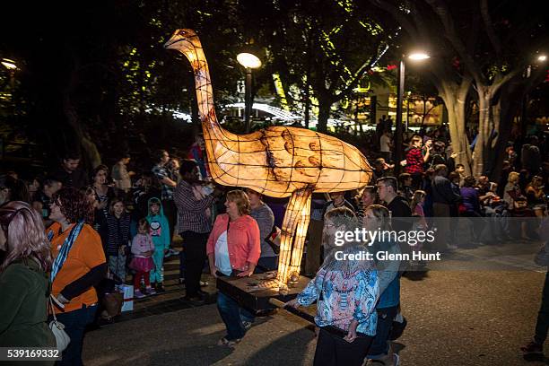 The Luminous Lantern Parade on June 10, 2016 in Brisbane, Australia. The annual parade is aimed at promoting multiculturalism and welcome new...