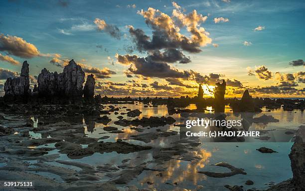 sunrise in the pacific | nauru - nauru foto e immagini stock