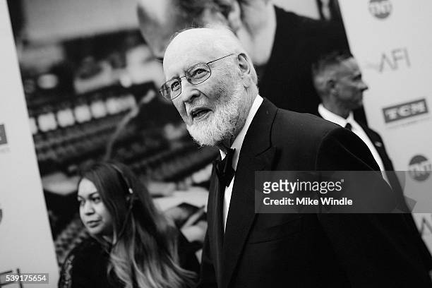Honoree John Williams arrives at American Film Institute's 44th Life Achievement Award Gala Tribute to John Williams at Dolby Theatre on June 9, 2016...