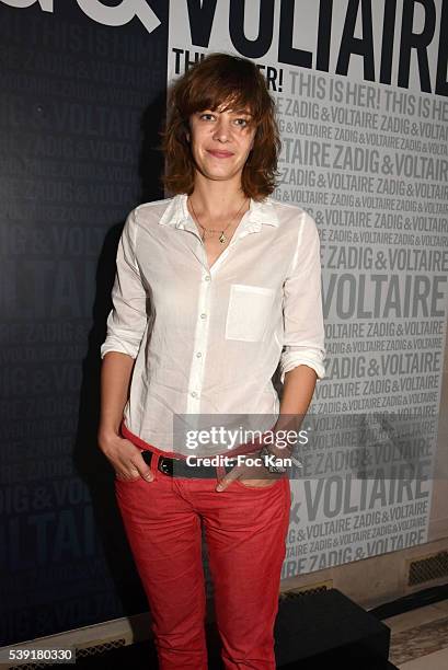 Celine Salette attends Zadig & Voltaire New Perfume Launch Launch Party at 51 Avenue Iena on June 9, 2016 in Paris, France.