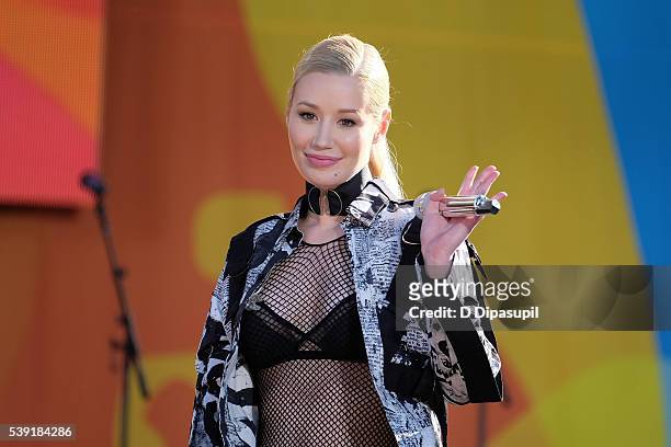 Iggy Azalea performs on ABC's "Good Morning America" at Rumsey Playfield, Central Park on June 10, 2016 in New York City.