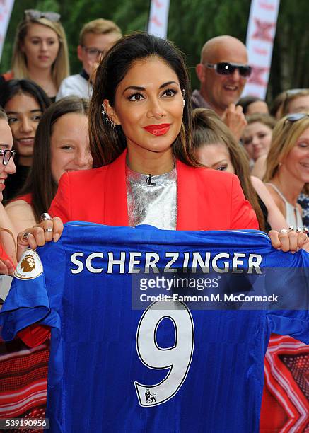 Nicole Scherzinger arrives for the first X Factor auditions of 2016 on June 10, 2016 in Leicester, United Kingdom.
