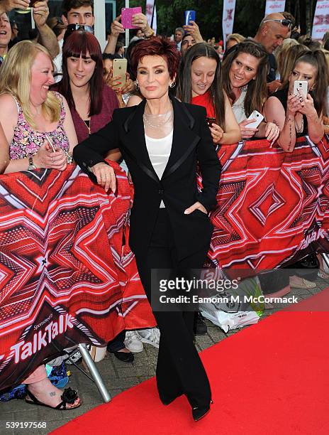 Sharon Osbourne arrives for the first X Factor auditions of 2016 on June 10, 2016 in Leicester, United Kingdom.