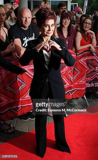 Sharon Osbourne arrives for the first X Factor auditions of 2016 on June 10, 2016 in Leicester, United Kingdom.