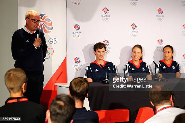 Mark England, Chef de Mission Team GB speaks to the media during an announcement of tennis athletes named in Team GB for the Rio 2016 Olympic Games...