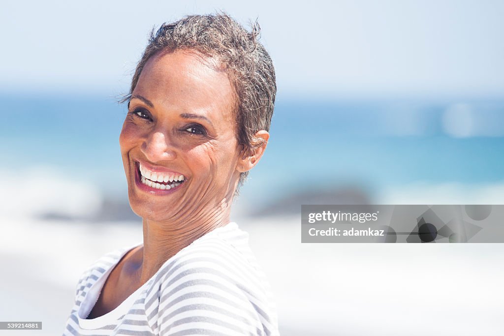 African American Woman Smiling