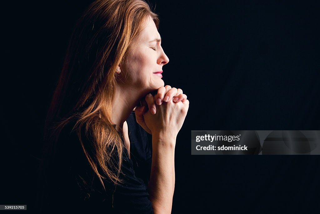 Crying Woman Praying