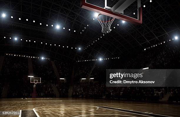 basketball arena - basket foto e immagini stock