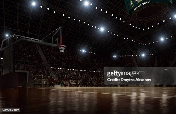 basketball arena - spielfeld stock-fotos und bilder