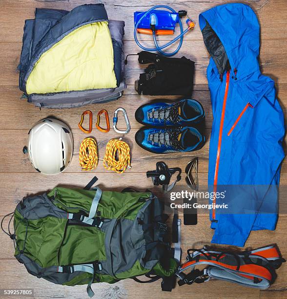 Mountain Climbing Gear High-Res Stock Photo - Getty Images