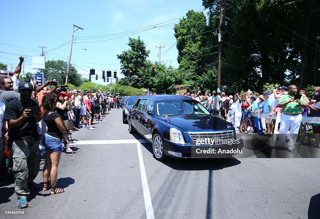 Public funeral procession for Muhammad Ali in Louisville